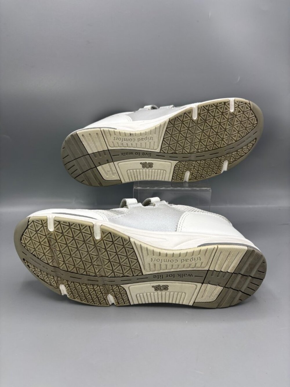 SAS TMV Walking Shoes Womens 8M White Leather Comfort Low Top Athletic 2103222 - Picture 6 of 8